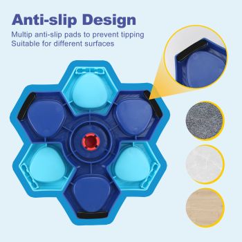 2Pcs Interactive Dog Puzzle Toy - 4 Spinning Layers Treat Dispensing Feeder for Mental Stimulation