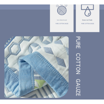 Snowflakes Premium 6-Layer Cotton Gauze Pillowcase Pair - Ultra Soft & Breathable (56x80cm)