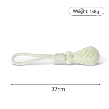 Green Single Drop of Water Durable Cotton Rope Dog Toy Set (3-Pack) - Chew, Tug & Treat Dispensing Ball for Dental Health