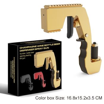 Gold Party Atmosphere Setting Tools Party Atmosphere Props - Novelty Beer Bottle Ejector & Stopper