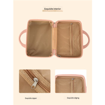 Personalized stylish and lightweight Light yellow mini suitcase for short trips