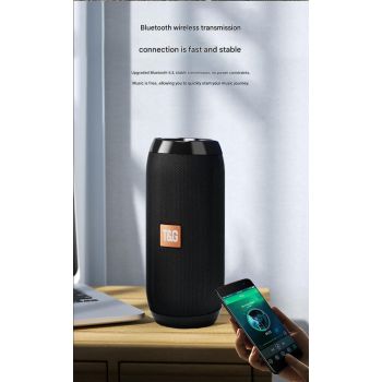 Green (triangle blue) Portable Bluetooth Speaker - HiFi 360 Degree Audio Wireless Mini Speaker, Support Hands-free Calling