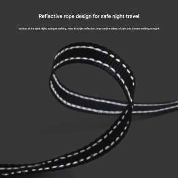 Retractable Dog Leash - Reflective Pet Lead with 3m Extension, One-Button Control(Gray)