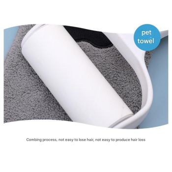 Adorable Pet Paw Grooming & Drying Mitt - Super Absorbent Fleece Material(pink)