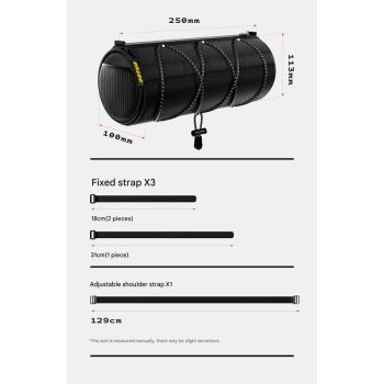 Waterproof Cycling Handlebar Bag / Frame Bag (2.2L) - Converts to Crossbody