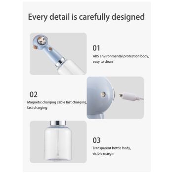 Light blue Electric Pet Shampoo Foamer Gun - Dense Foam, Quiet Operation, Easy Bath