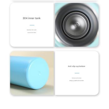 Green Portable Travel Thermos Bottle - Leakproof Stainless Steel Flask with Carry Handle (25oz - 750ml)