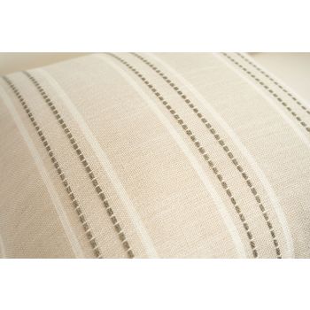 Textured Vertical Striped Pillowcases - Scandinavian Home Decor Accents (Green Stripes Pair - 45x45cm)