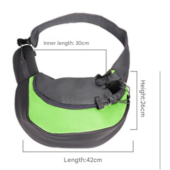 Black Portable Oxford Fabric Pet Carrier for Cats and Puppies (Size L)