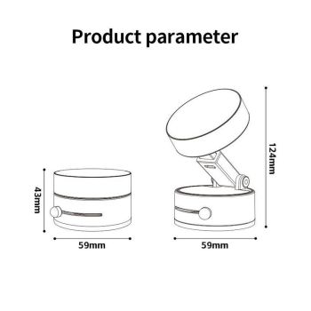 White Foldable Vacuum Suction Phone Stand for Navigation and Calls