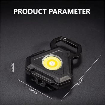 2 pcs Triangle Mini flashlight for outdoor and self-defense use