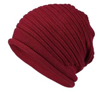 Red Warm & Stylish Women's Knitted Beanie Hats (3-Pack) - Perfect for Cold Weather Comfort