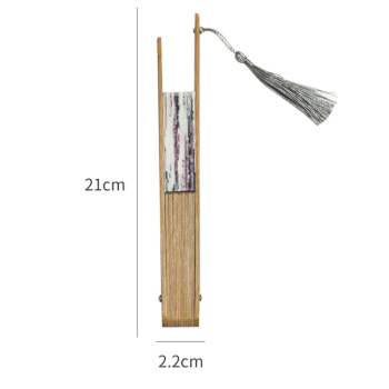 2 PCS Floral Bamboo Folding Hand Fan - Traditional Chinese Style Round Folding Design (Spring in the Garden)