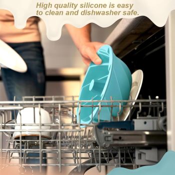 Green Non-Stick Silicone Cyclone Cake Pan Set (10 Molds) - Perfect for Desserts