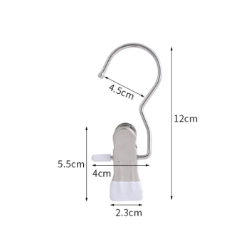 Dark green Stainless Steel Hanging Clips (35 PCS) - Strong Grip for Pants, Hats, Socks, Laundry