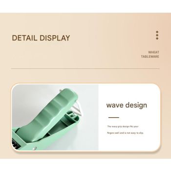 2 pcs Green 5-Blade Fruit & Vegetable Slicer for Crinkle Cuts - Kitchen Gadget