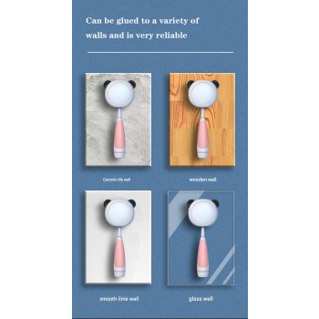 Cute UV Toothbrush Sanitizer Holder - Wall Mounted, Portable for Travel (Golden Ear Panda)