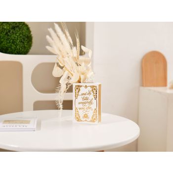 Literary Book Vase - Creative Ceramic Planter & Desk Organizer(Golden Book)