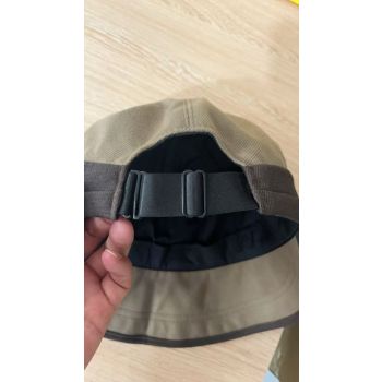 Coffee Elegant Warm Bucket Hat - Minimalist Color Block Design, Face-Slimming Style for Autumn & Winter