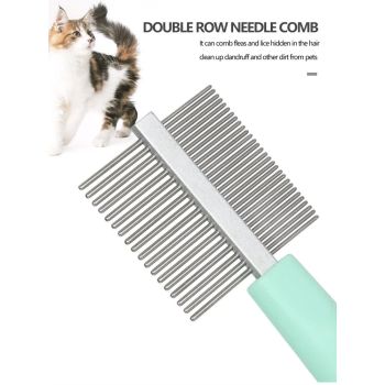 Pink And Blue Complete 5-in-1 Pet Grooming Care Kit - Professional Deshedding Brushes, Combs & Nail Clippers Set for Dogs & Cats