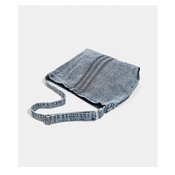 Blue Retro Washed Denim Hobo Bag - Large Capacity Shoulder & Crossbody Tote for Casual Everyday & Commute
