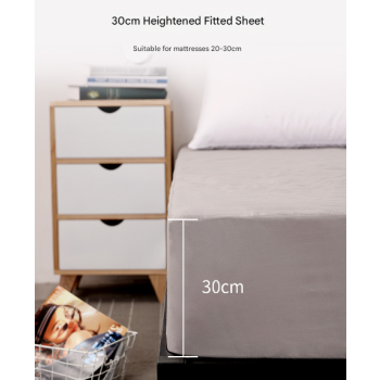 Dark Blue Queen Size Waterproof Fitted Mattress Protector - Soft & Breathable Bed Cover, Hypoallergenic, Deep Pocket (152x190x30cm)