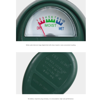2 Pcs Green Soil Moisture Meter - Accurate Plant Water Monitor for Garden & Potted Plants, No Batteries Needed