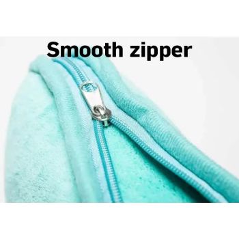 Dark Blue 2-in-1 Plush Travel Blanket & Pillow Set - Soft Flannel with Luggage Strap & Carabiner (50x60in)