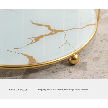 Gold and Black Elegant 2-Tier Gold Birdcage Cosmetic Organizer - Wrought Iron Countertop Storage Rack for Skincare, Makeup & Jewelry