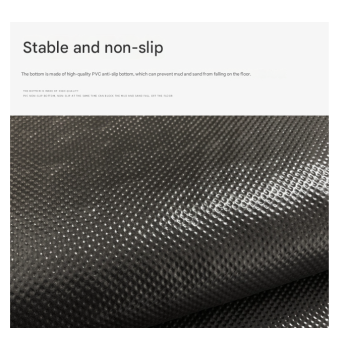 Stacking Cat Set of 2 Cartoon PVC Coil Entrance Mats - Non-Slip Dirt Trapping Door Mats (50x80cm)