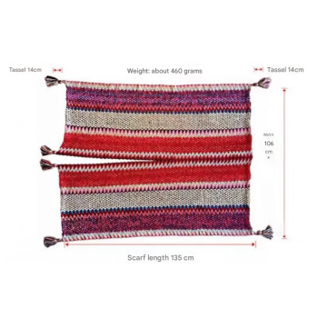 Grey Cozy Knitted Poncho Cape - Thick Mohair Blend Winter Shawl Wrap (106x135cm)