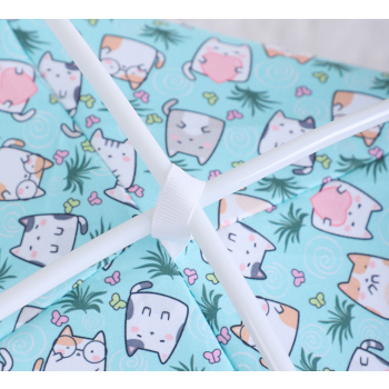 S 35*35CM 5 Catties Within The Pet Yellow Pullet Cooling Summer Pet Tent - Portable Foldable Breathable Outdoor Cat House Shelter