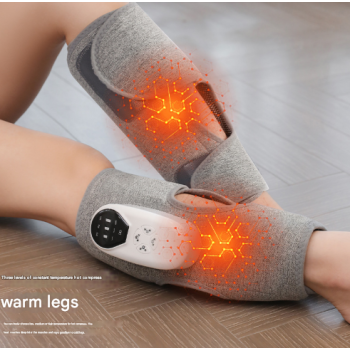 [One Pack] Three Modes + Three Vibrations + Three Heat Packs Multifunctional Electric Leg Massager with Air Wave Technology and Heat Therapy - 55x30x0.2cm