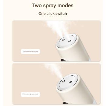 White + Base ortable Desktop Dual-Spray Humidifier with Air Purification for Office and Bedroom