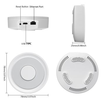 Apple HomeKit Compatible Dual-Mode Wired Tuya Zigbee Gateway