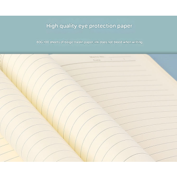 Blue Premium A5 Three-Fold Notebook Gift Set with 16GB USB and Pen