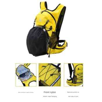 Grey Lightweight Hydration Backpack for Trail Running, Cycling, and Marathons