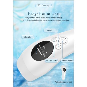 Pink Light Spot Beauty Hair Removal Device - Smooth Skin Solution
