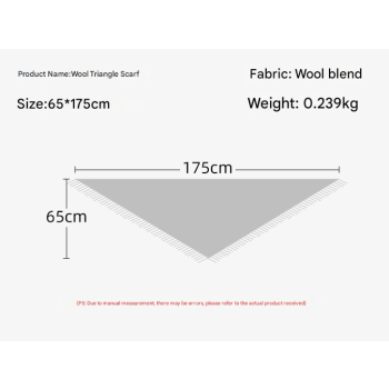 Red Versatile Fringed Faux Wool Triangle Shawl - Warm Knitted Scarf