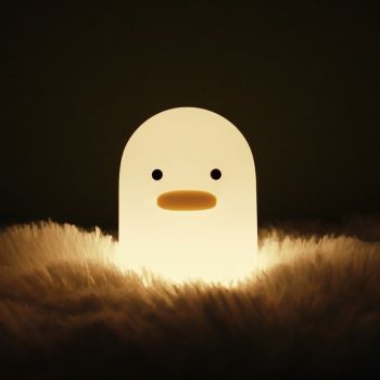Ducky Silicone Tap-Tap LED Night Light - Rechargeable Sleep Companion