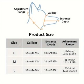L Adjustable Leather Dog Muzzle for Large Breeds, Anti-Bite and Anti-Bark
