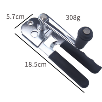 Heavy-Duty Manual Can Opener with Ergonomic Grip - Stainless Steel Cutter & Bottle Opener