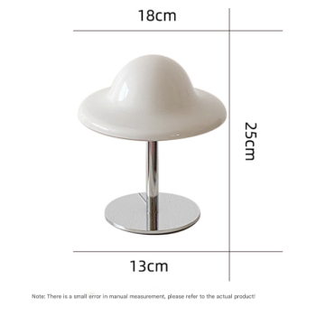 25cm Heart Egg Tart Table Lamp with Adjustable Color and Brightness