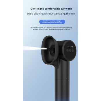 Automatic Electric Ear Wax Removal & Irrigation System - 5 Modes, USB-C, Hot Air Drying(white)