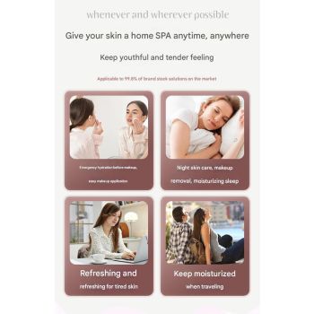 Nano Facial Mist Sprayer & Oxygen Injector - 3 Modes, Deep Hydration & Serum Absorption(pink)