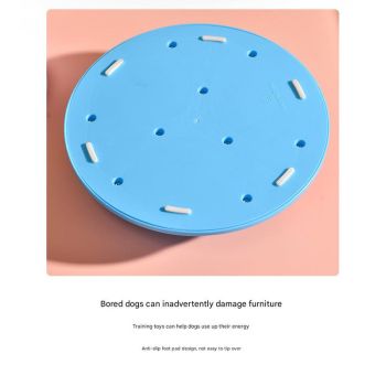 Interactive Dog Puzzle Feeder Toy - IQ Training & Slow Feeder with Anti-Skid Base(red)