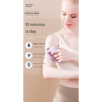 Portable Body Sculpting & Muscle Relaxation Massager with 8 Heads - 5 Speeds(purple)