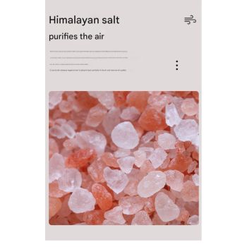 Himalayan Salt Stone Flame Aroma Diffuser & Humidifier - 7 Light Options, Ultrasonic, Auto Shut-Off(white)