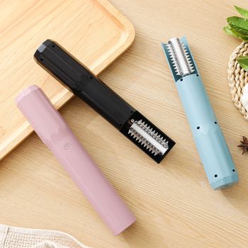 Electric Fish Scaler - Waterproof, Stainless Steel, Brushless Motor, Infinitely Variable Speed(pink)