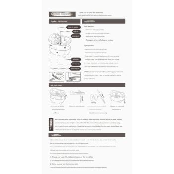 Adorable Bathtub Humidifier with Colorful Night Light - USB-C, 340ml, Auto Shut-Off(Pink Rabbit)